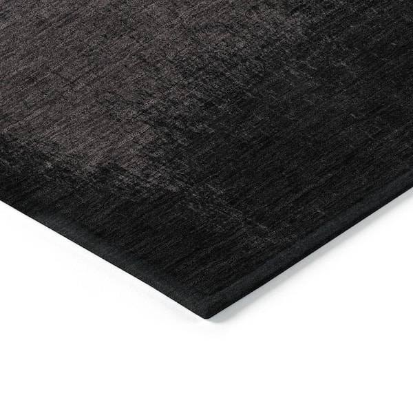 Chantille Machine Washable Indoor/Outdoor Abstract ACN2012 Black 8 ft. x 10 ft. Area Rug