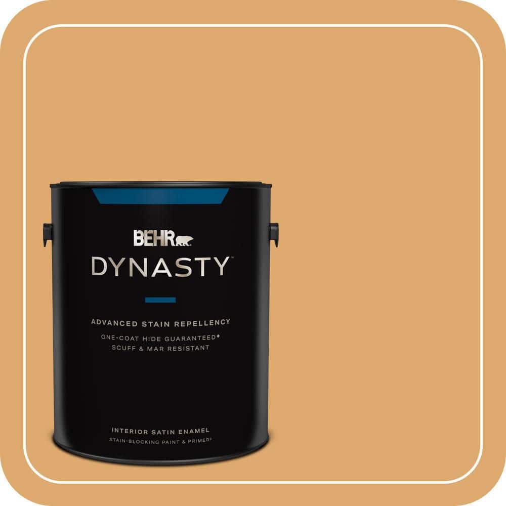1 gal. Home Decorators Collection #HDC-FL13-2 Corn Maze Satin Enamel Interior Stain-Blocking Paint & Primer product image for price tracking