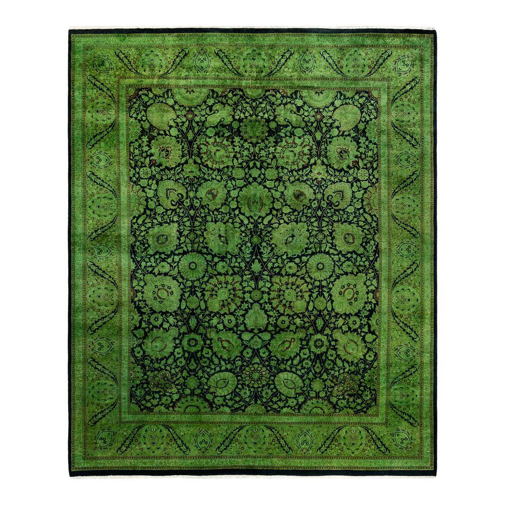 Fine Vibrance Green 8 ft. x 10 ft. Solid Wool Indoor Area Rug price history on PriceWatchPro