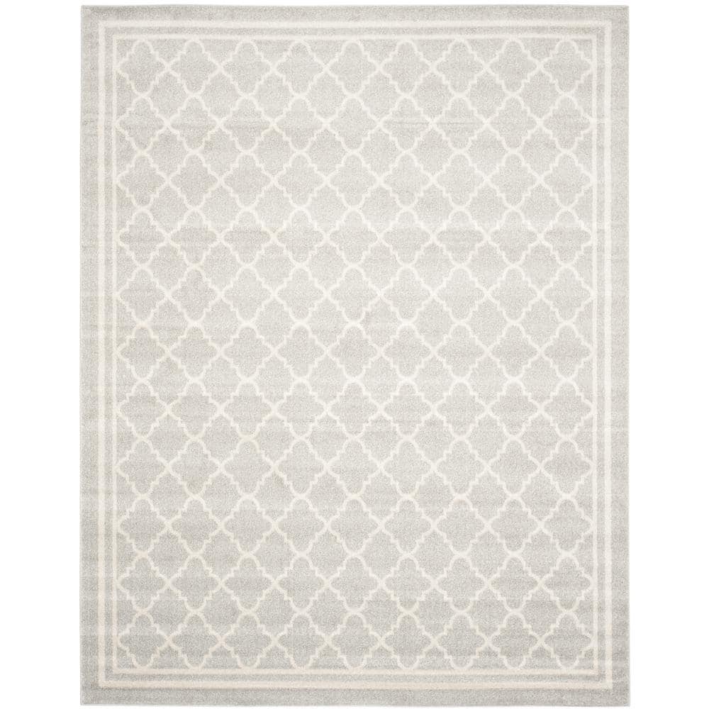 Gray Geometric 8' x 10' Synthetic Area Rug