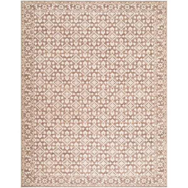 Nabela Noor Home Aram Brown/Oatmeal Traditional Area Rug, 7 ft. x 10 ft.