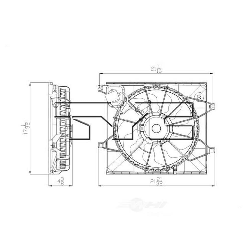 Dual Radiator and Condenser Fan Assembly 2010-2011 Kia Soul 1.6L price history on PriceWatchPro