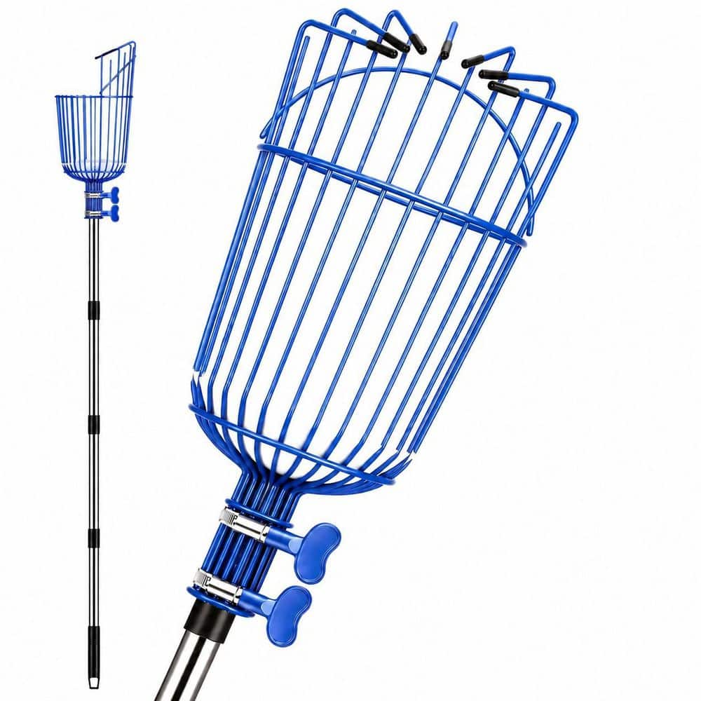 40-70 in. Fruit Picker Pole with Basket Adjustable Aluminum Tool for Apple Avocado Orange Peach Harvesting price history on PriceWatchPro
