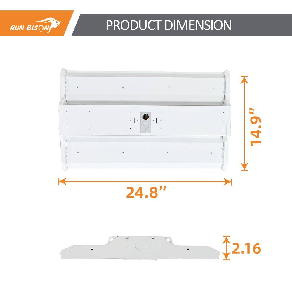 White Dimmable Linear LED High Bay Ceiling Light