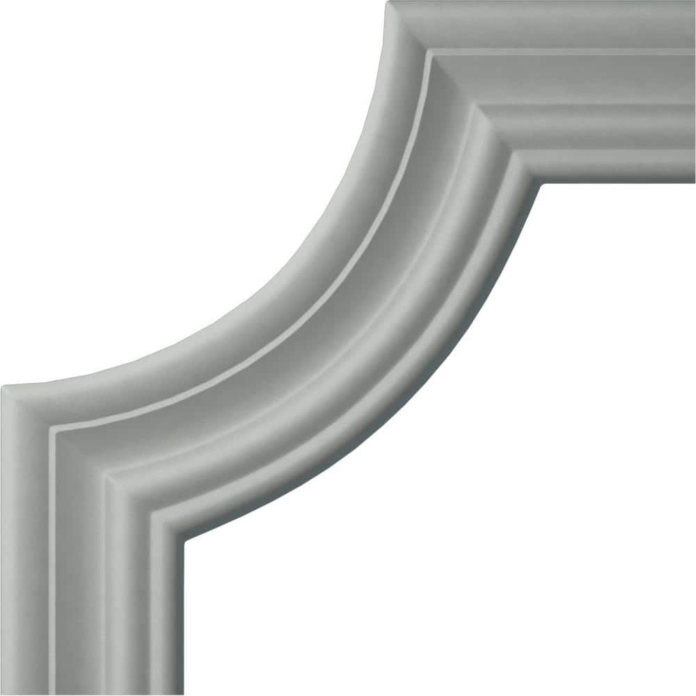 Gray Urethane Panel Moulding Corner for Decorative Walls