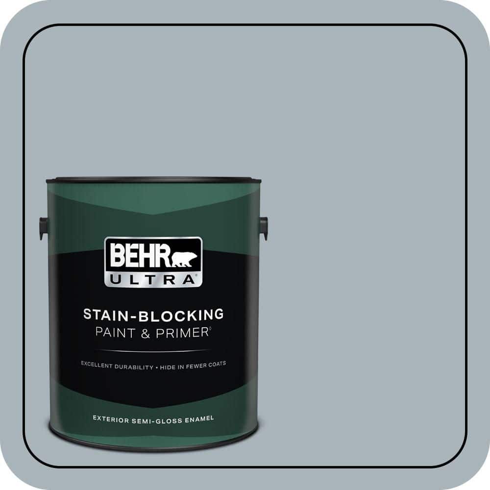 1 gal. #N490-3 Shaved Ice Semi-Gloss Enamel Exterior Paint & Primer price history on PriceWatchPro