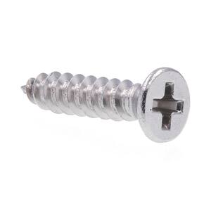 Fastenere #4 X 1" Oval Head Phillips Sheet Metal Screws - 18-8 Stainless Steel (Qty 100)