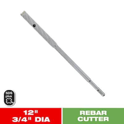 DIABLO 3/4 in. x 12 in. SDS-Plus Rebar Cutter DMAPLRC1050