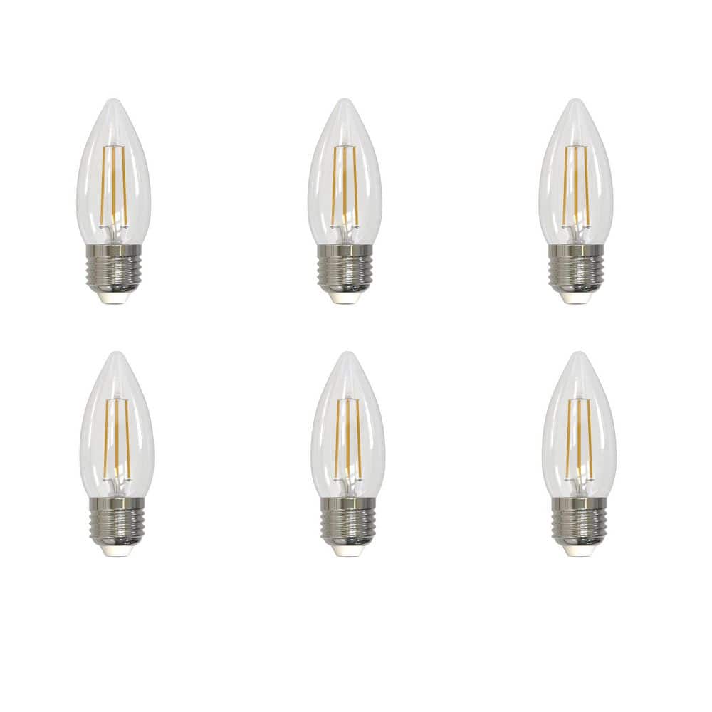 Bulbrite 40-Watt Equivalent B11 Dimmable Clear E26 Blunt Tip