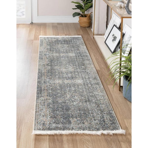 Baracoa La Cabana Fume Gray 2' 7 x 12' 0 Area Rug