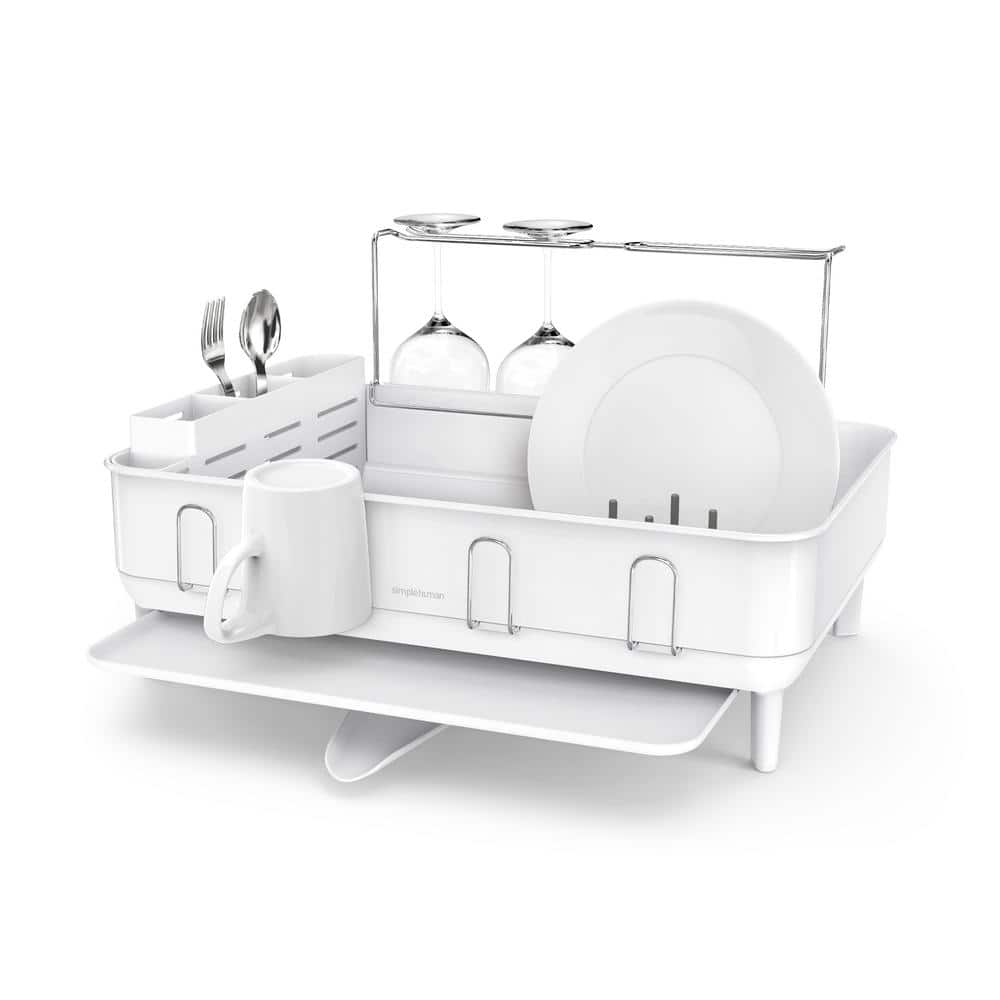 Reviews for simplehuman Kitchen Dish Drying Rack with Swivel Spout ...