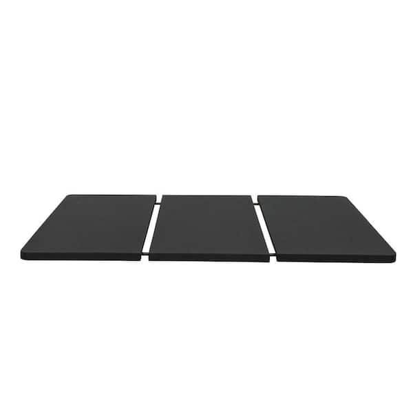 PRIMO INTERNATIONAL ZenBase Black Upholstered Frame Queen Platform