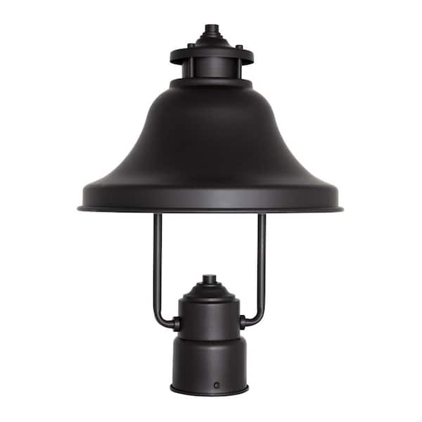 Bayport Dark Sky 1-Light Bronze Steel Line Voltage Hardwired Outdoor Wet-Rated Post Light with No Bulb Included