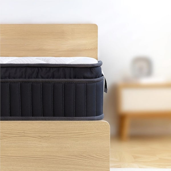 FULL Size Medium Hybrid Memory Foam and Innerspring 12 in. Pillow Top Breathable and Hypoallergenic Mattress