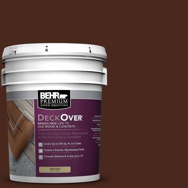 BEHR Premium DeckOver 5 gal. #SC-117 Russet Solid Color Exterior Wood and Concrete Coating