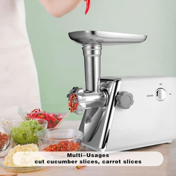 Stainless Steel Electric Meat Grinders with Bowl Heavy for Kitchen Food  Chopper