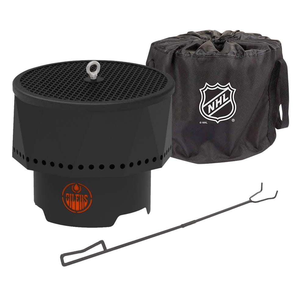 BLUE SKY OUTDOOR LIVING The Ridge NHL 15.7 in. x 12.5 in. Round Steel Wood Pellet Portable Fire