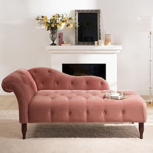 Ash Rose Right Arm Facing Samuel Chaise Lounge