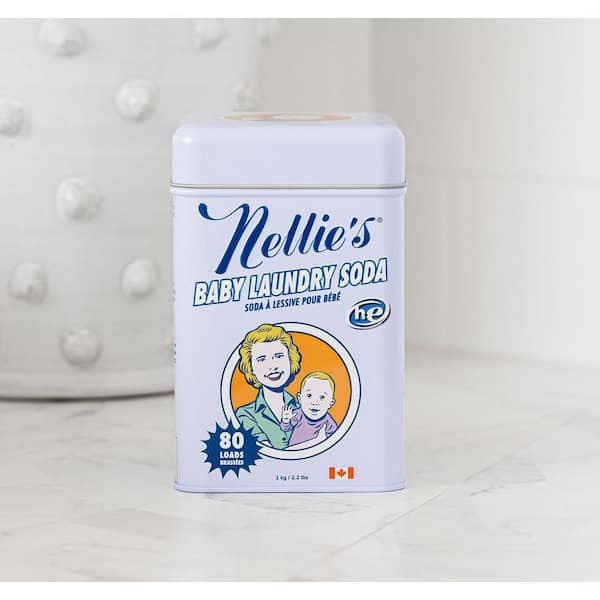 Fragrance Free Powder Laundry Detergent Tin, Baby Safe, 2.2 lbs.