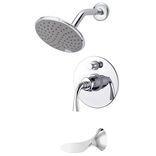 Fontaine Adelais Single-Handle 1-Spray Tub and Shower Faucet in Chrome (Valve Included)