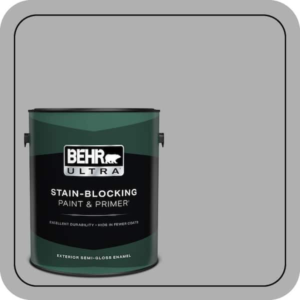BEHR ULTRA 1 gal. #780F-4 Sparrow Semi-Gloss Enamel Exterior Paint & Primer