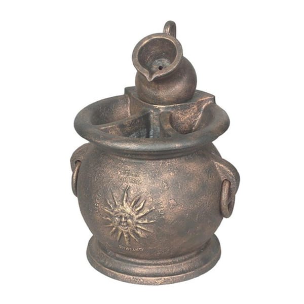 Little Giant FP-CK-C 0.003 HP Copper Kettle Classical Fountain with Planter