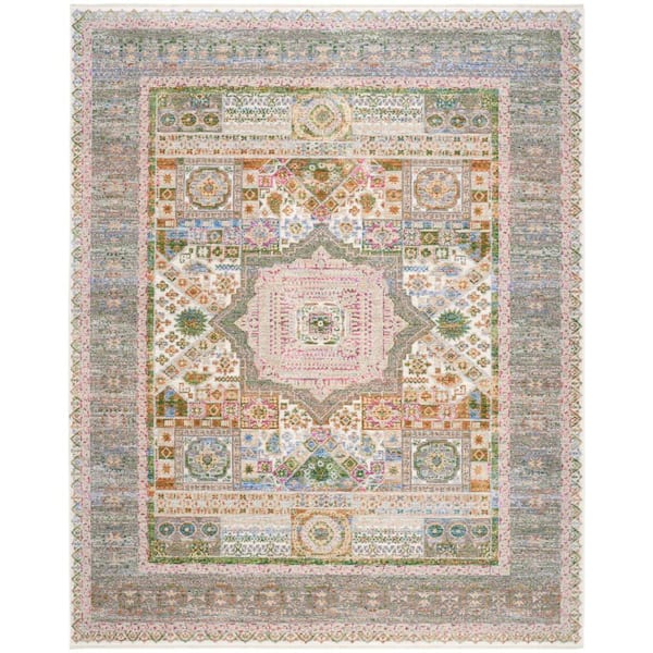 Quaint Harmony Multicolor 8 ft. x 10 ft. Floral Contemporary Area Rug