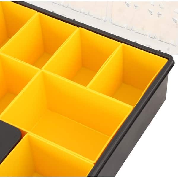 Yellow Compartments Tool Box Parts Organizer Box Plastic - Temu Canada