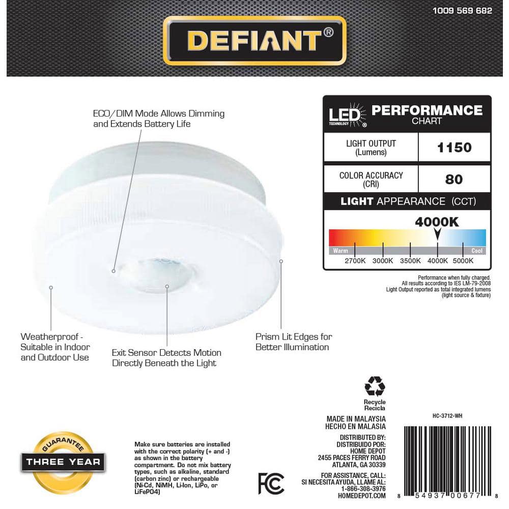 White Textured Glass Medium Indoor/Outdoor LED Flush Mount Light