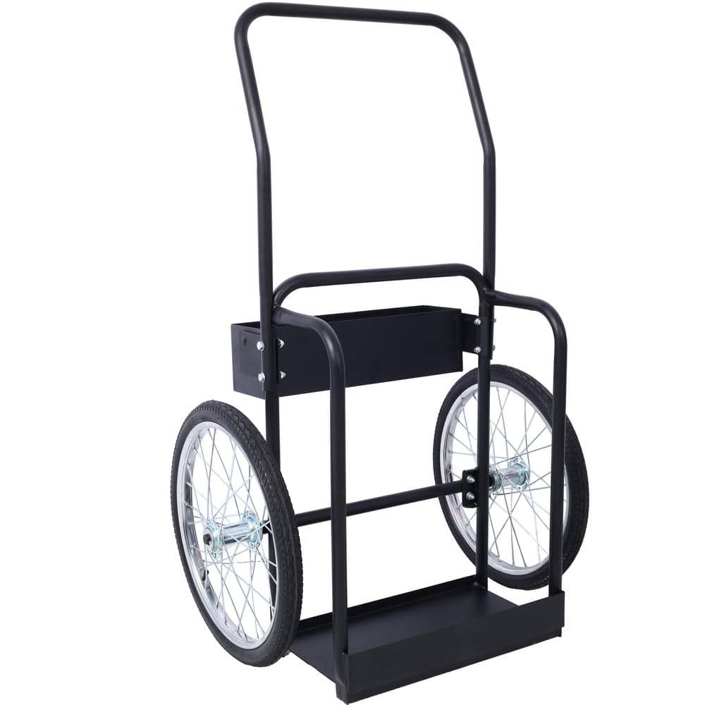 "Large Dual Oxygen Tank Cart Dolly Double Cylinder Cart with 20"" Pneumatic Wheels, Two Fastening Belts, Black" price history on PriceWatchPro