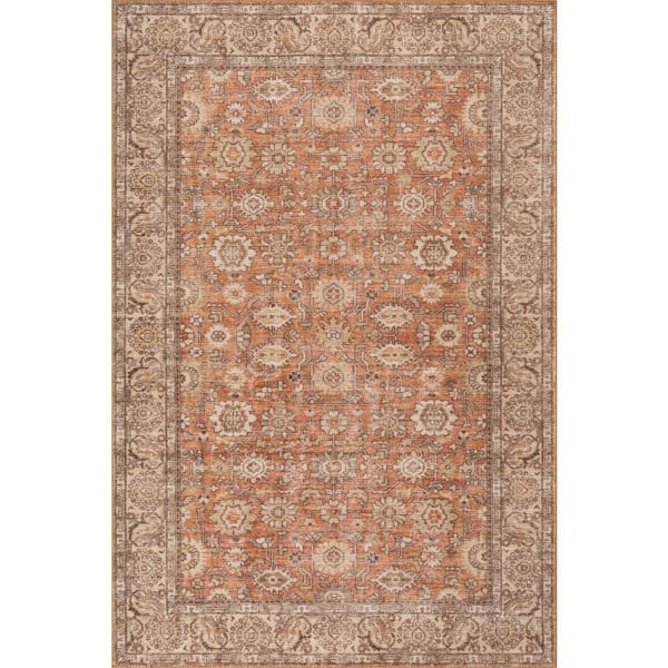 Ariza Hand Tuffted Wool Orange 6 ft. x 9 ft. Indoor Area Rug
