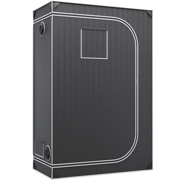2 x 4 Grow Tent, 48 in. x 24 in. x 72 in. High Reflective 2000D Mylar Hydroponic Growing Tent with Observation Window