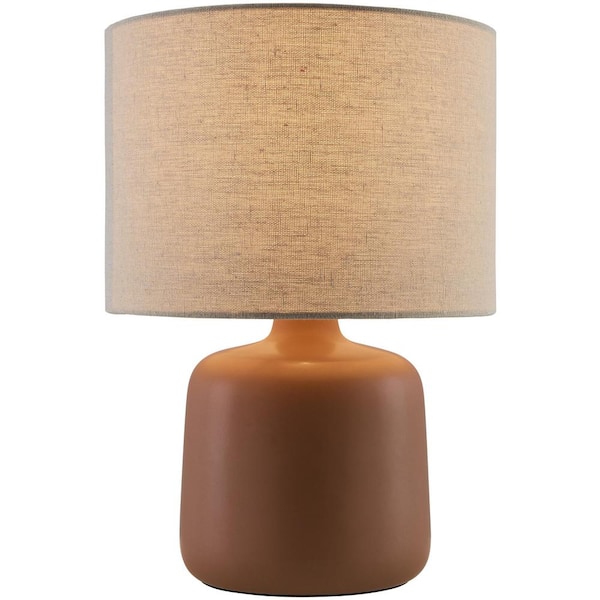 Elio ELI-002 13 in. H x 9 in. W x 9 in. D Accent Table Lamp, Beige