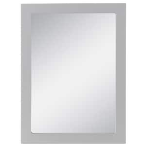 Home Decorators Collection 24 in. W x 36 in. H Rectangular Plastic Framed  Wall Bathroom Vanity Mirror in silver 2669-2436 - The Home Depot