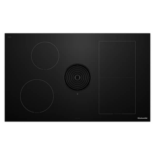 36 in. 4 Elements Electric Induction Cooktop in Black with Bridge XL Even-Heat Zone