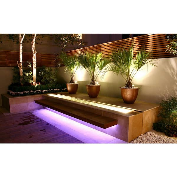 RibbonFlex Outdoor 24 ft. Plug-In LED Strip Light Kit RGB Plus W Indoor/Outdoor