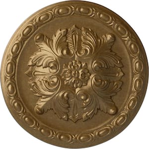 11-3/4 in. x 3/8 in. Stockport Urethane Ceiling Medallion, Pale Gold