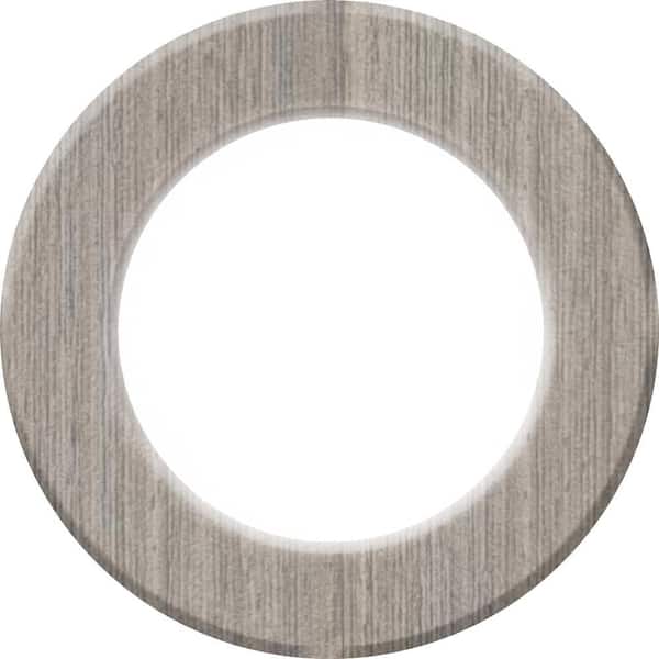 2.8 in. Round Integrated LED Under Cabinet Puck Light Wood Grain