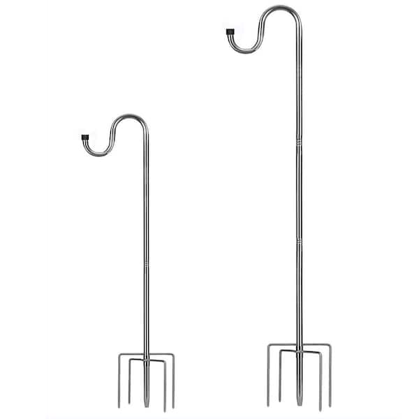 FAWEY TRED INC 94 in. Adjustable Shepherds Hook Heavy Duty 5-Prong Metal Hanger Hook (1-Pack)