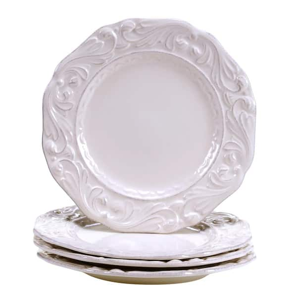 Certified International Firenze Ivory 9.5 in. Salad/Dessert Plate (Set of 4)