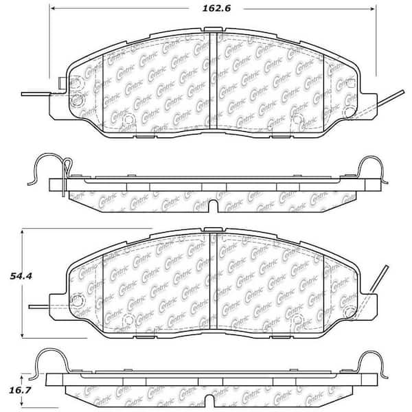 Centric Parts Disc Brake Pad Set 2011-2014 Ford Mustang V6 V8