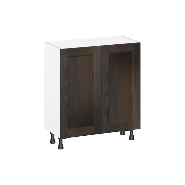 Georgetown 30 in. W x 14 in. D x 34.5 in. H Assembled Full Height Doors Base Kitchen Cabinet in Chestnut