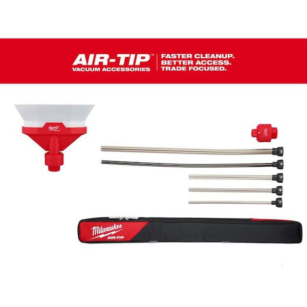Milwaukee AIR-TIP 1-1/4 in. to 2-1/2 in. Dust Collector and Long Reach Flexible Hose Set Wet/Dry Vacuum Attachment