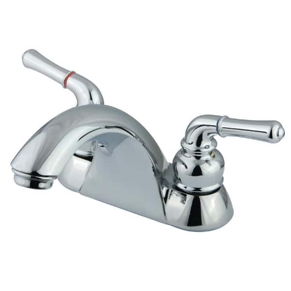 Kingston Brass 4 in. Centerset 2-Handle Bathroom Faucet in Polished Chrome