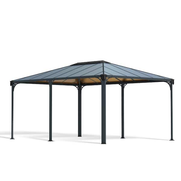 CANOPIA by PALRAM Martinique 12 ft. x 16 ft. Gray/Bronze Outdoor Gazebo