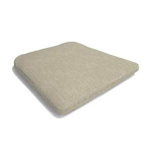 20 in. L x 20 in. W x 2 in. T Tapered Outdoor Square Seat Cushion in Putty Beige