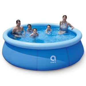 10 ft. x 30 in. Round Prompt Set Inflatable Outdoor Backyard Swimming Pool