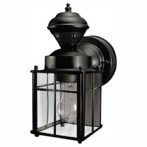Hampton Bay 647-792 Motion activated outdoor die-cast metal wall Lantern 