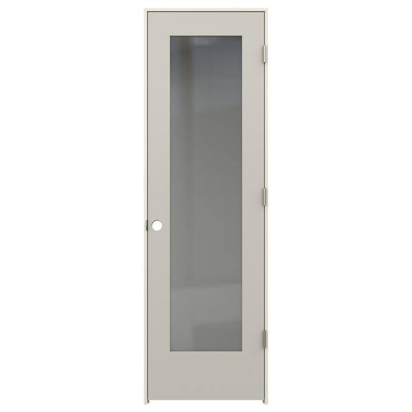 JELD-WEN 24 in. x 80 in. Tria Ash Left-Hand Mirrored Glass Molded Composite Single Prehung Interior Door