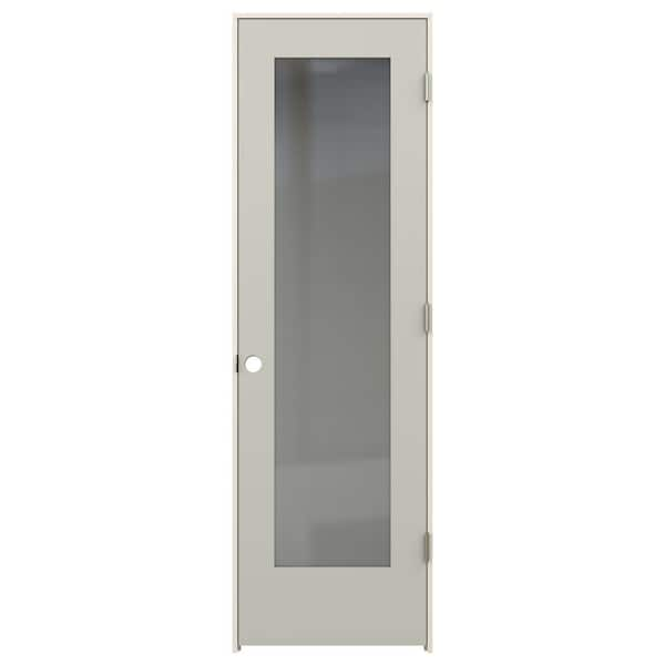 JELD-WEN 24 in. x 80 in. Tria Ash Left-Hand Mirrored Glass Molded Composite Single Prehung Interior Door